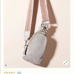 Anthropologie Liberty Crossbody Bag Grey